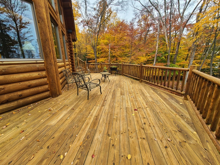 Add a Patio or Back Deck to Elevate Your Cozy Log Home’s Warmth and Comfort