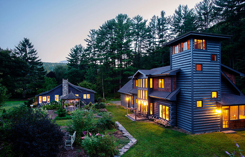 Log home lighting