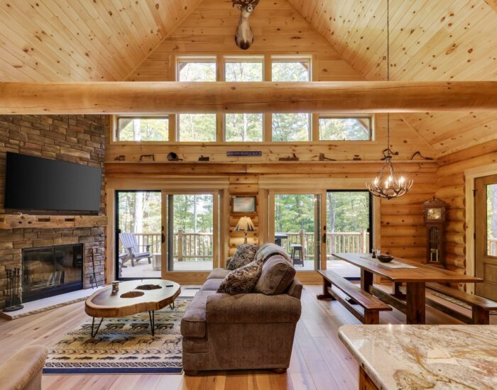 Big living room with dining area