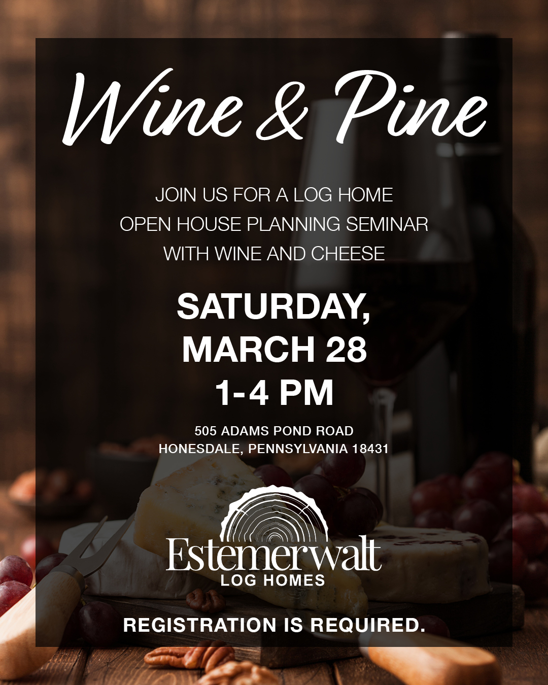 Wine & Pine Open House March 28